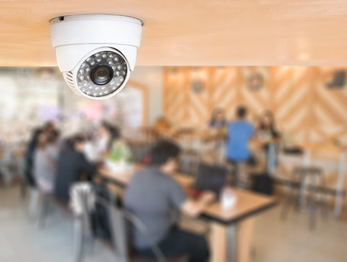 restaurant dining room surveillance cameras