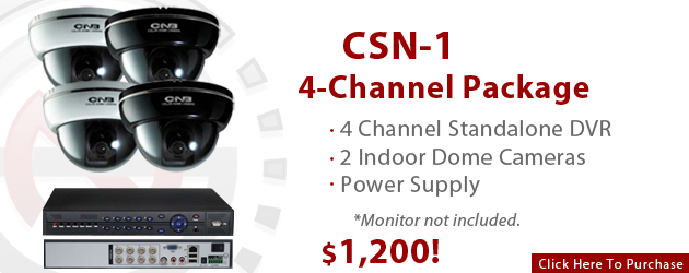 4-Channel Camera Package for $1000