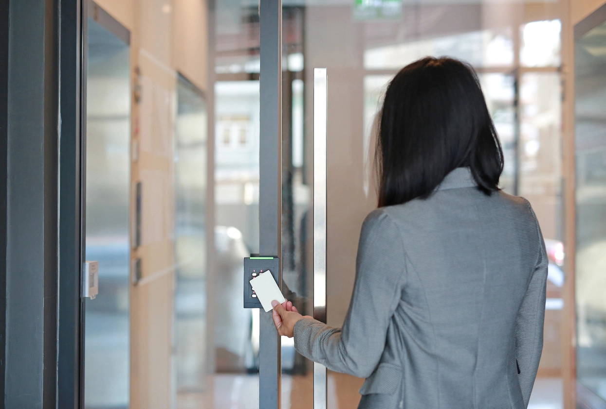 remote commercial door access management interface