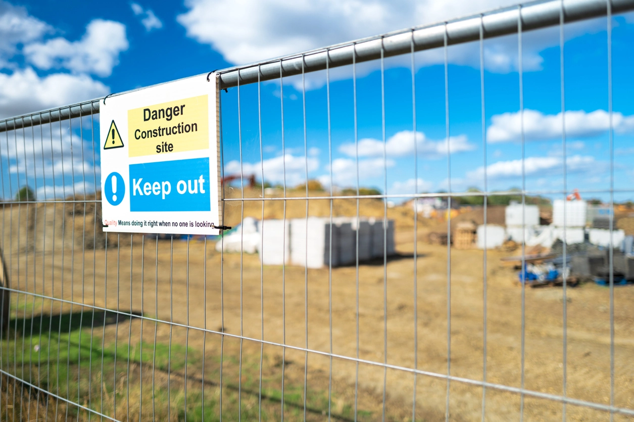 construction site security cameras monitoring tool storage area