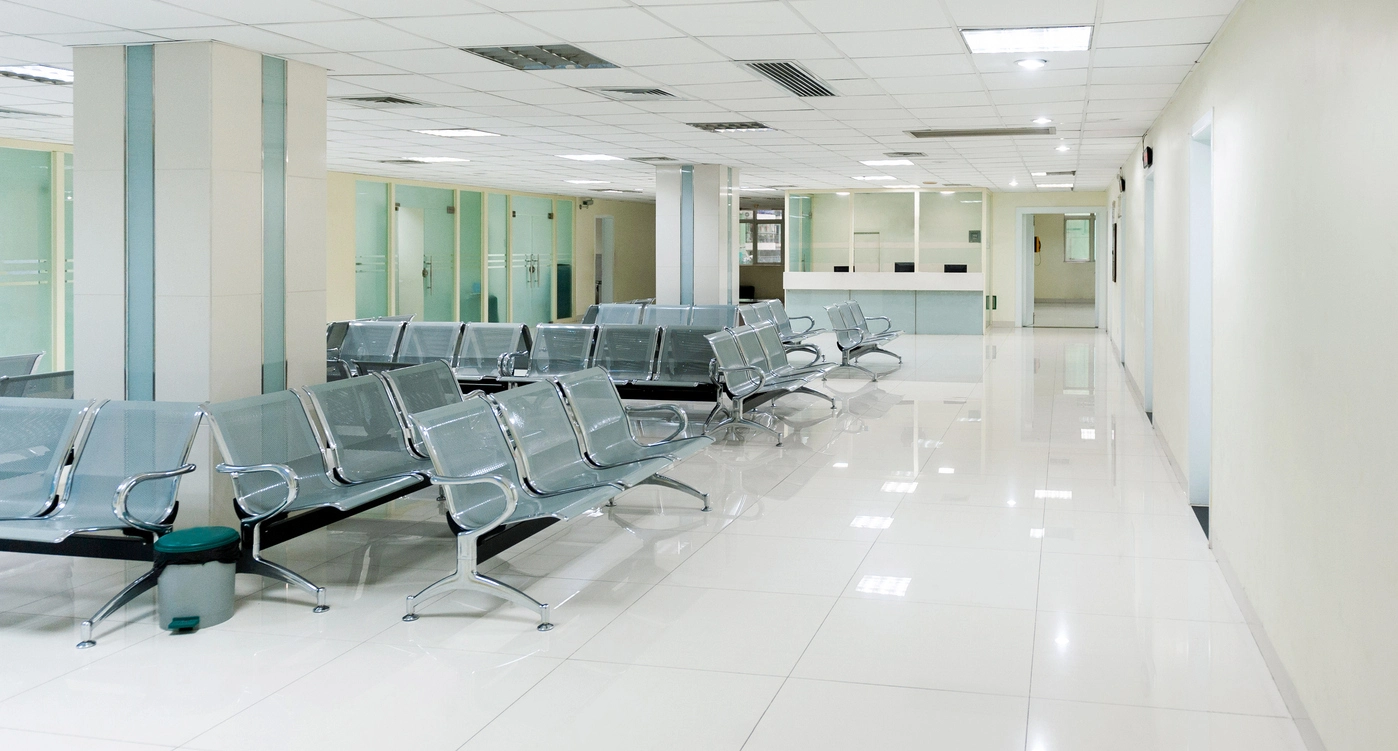 hospital surveillance cameras monitoring medical campus entrances and public areas
