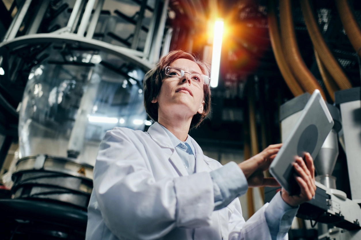 Industrial safety incident being reviewed and documented