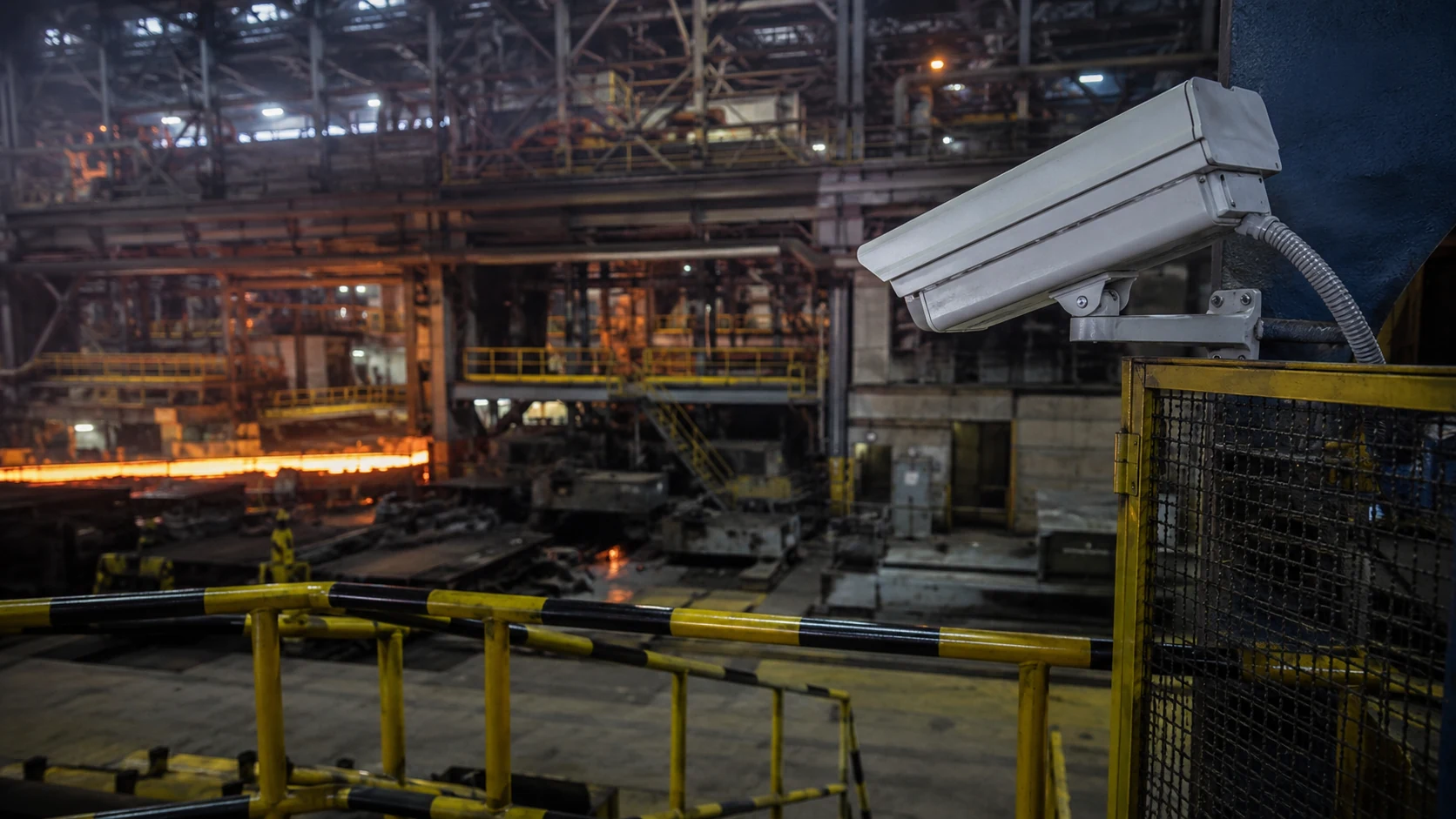 steel mill sensitive area surveillance cameras