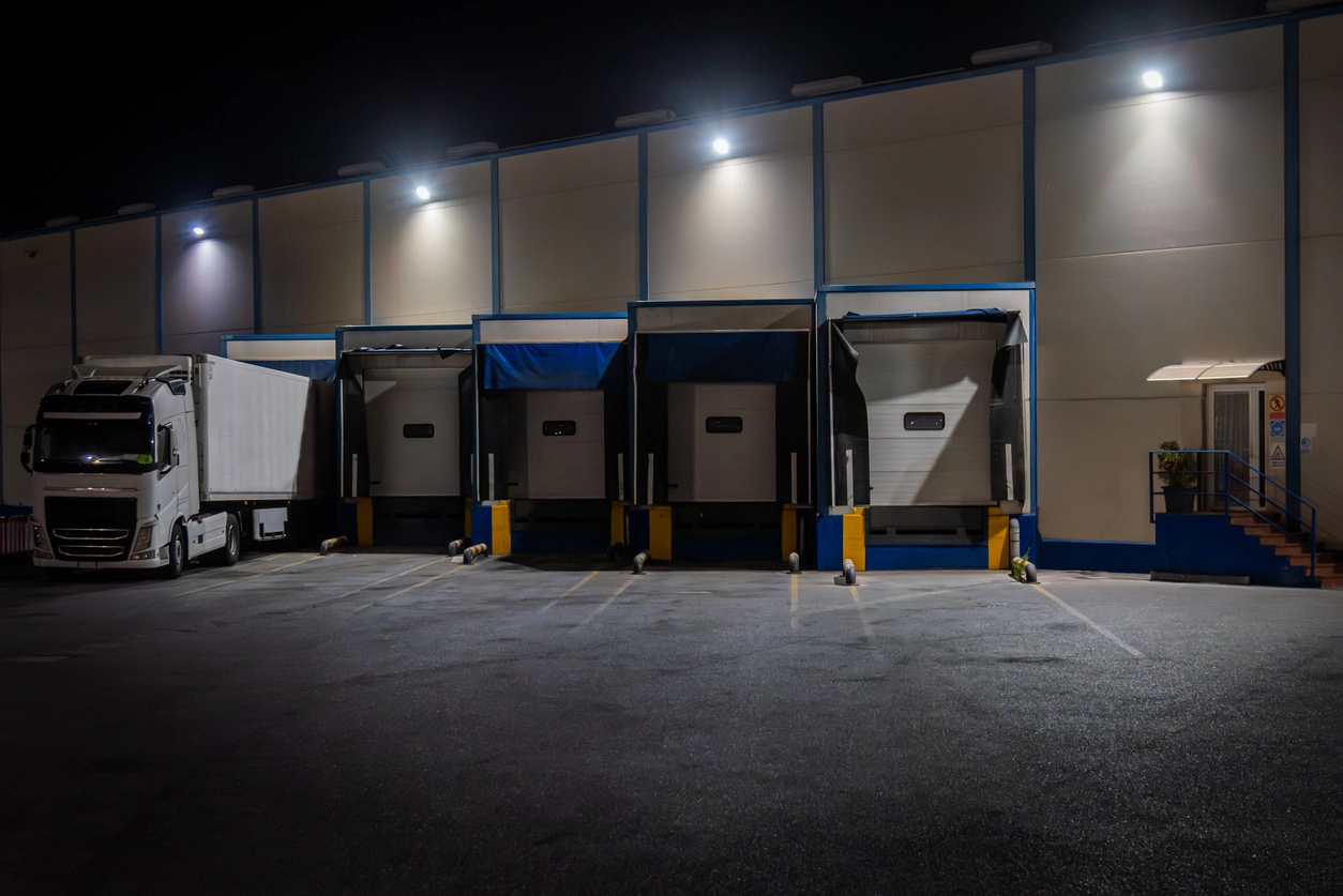 warehouse loading dock security cameras supporting alarm review