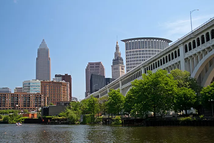 A view of the Cleveland skyline