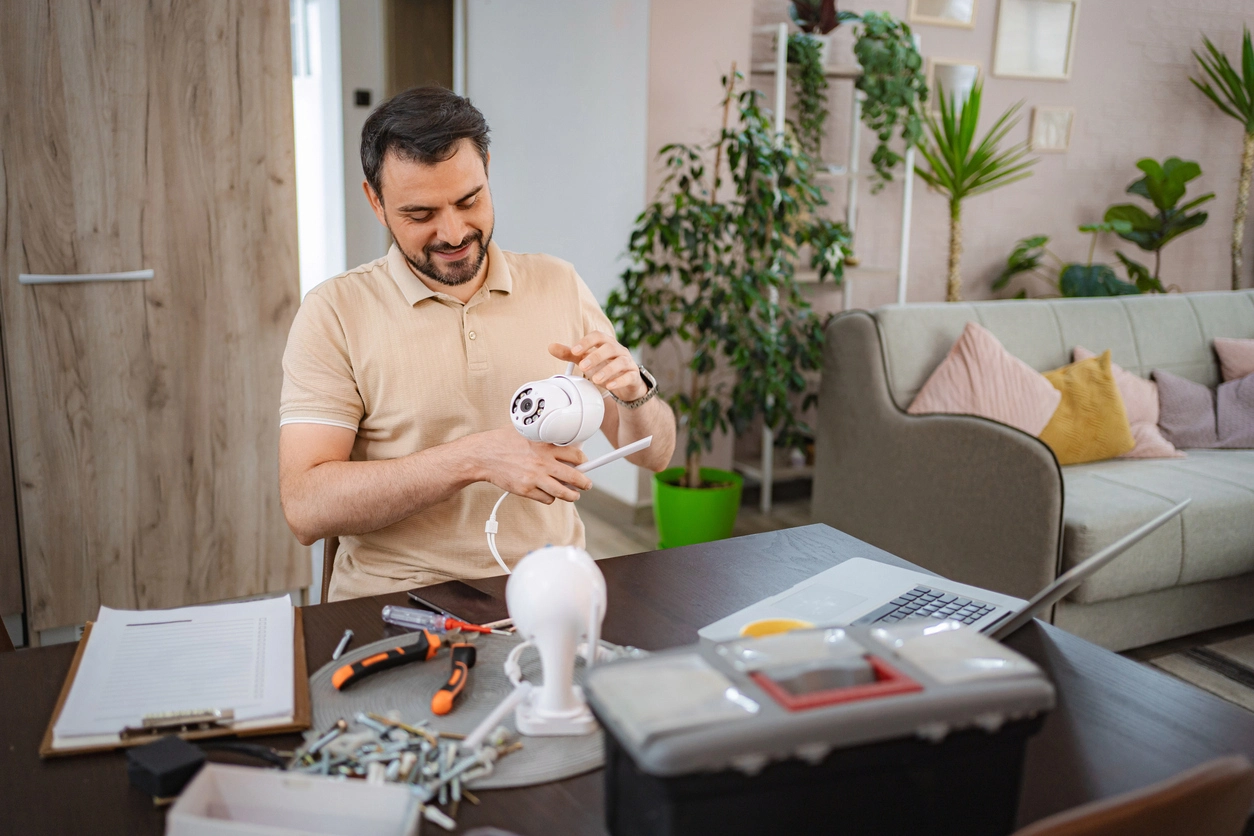security camera equipment in original packaging for return