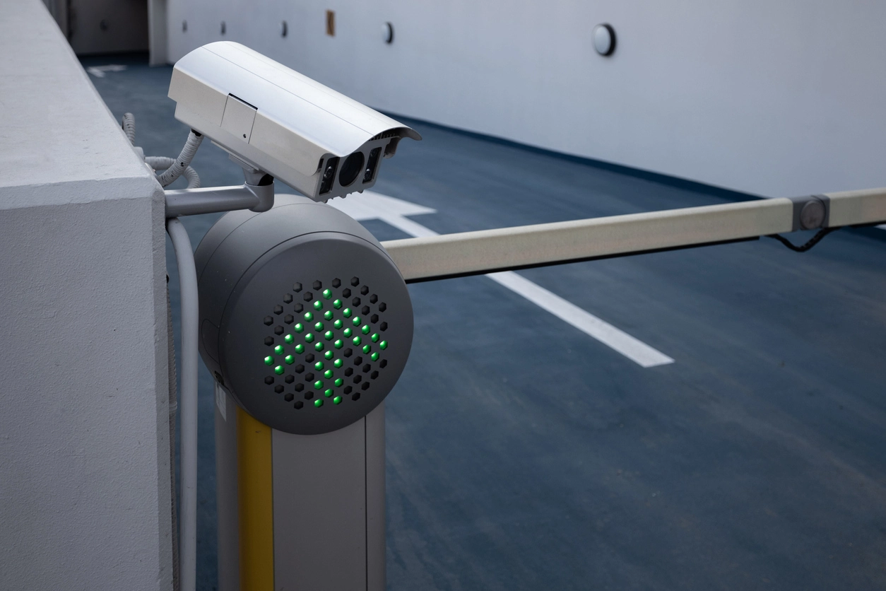 parking facility monitored with video analytics