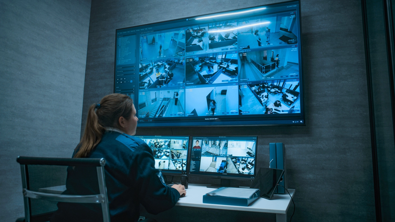 school campus cameras viewed through remote surveillance software