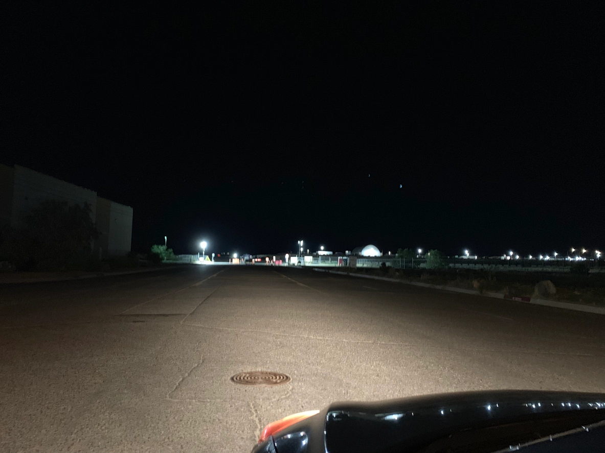 Commercial perimeter fence line monitored for outdoor activity