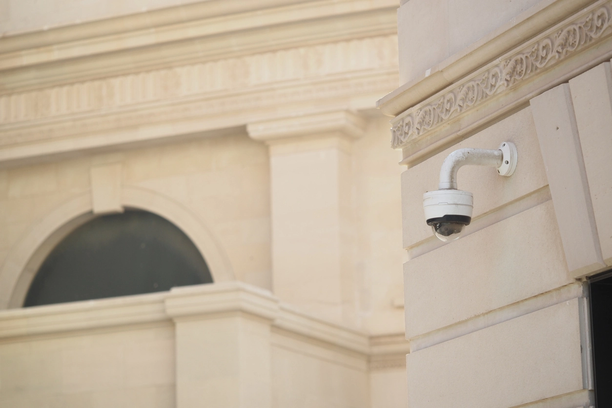 AI video analytics for government facility security cameras