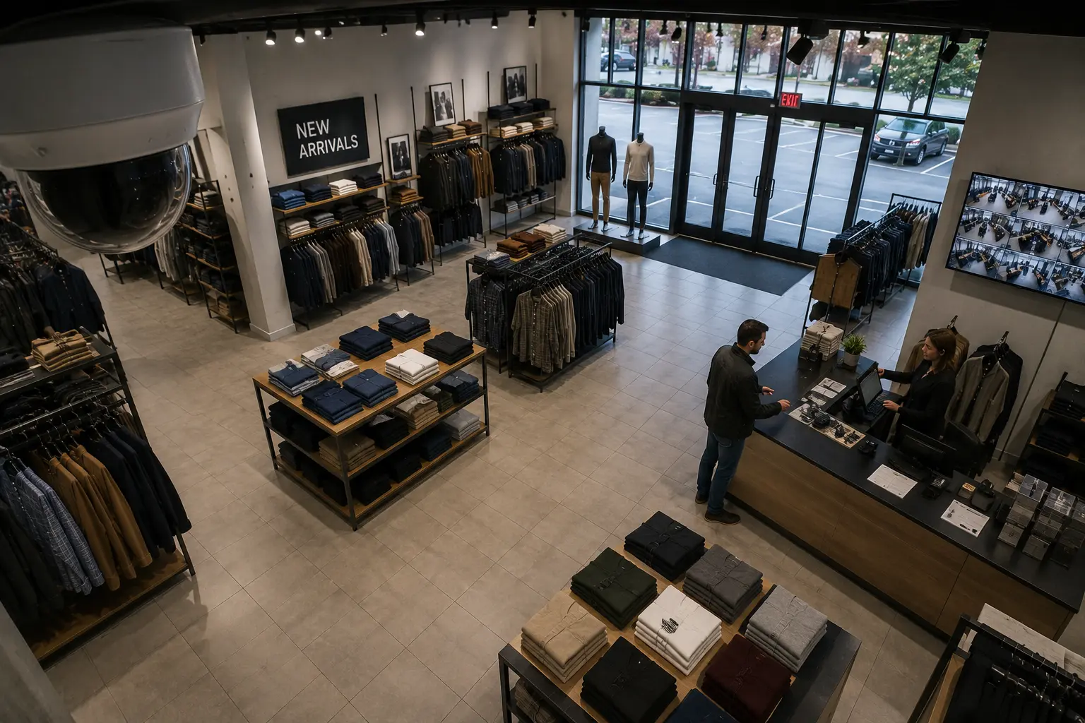 AI video analytics for retail store security and traffic analysis