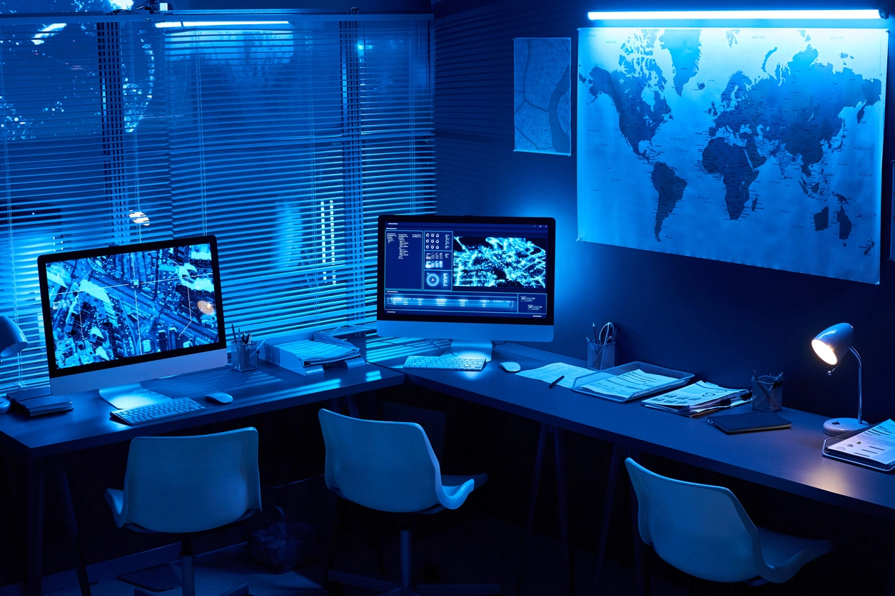 security camera monitoring dispatch center communications equipment room