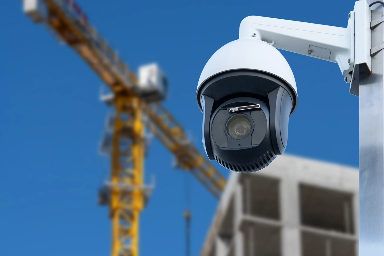 temporary security camera rental providing short-term surveillance coverage at a worksite