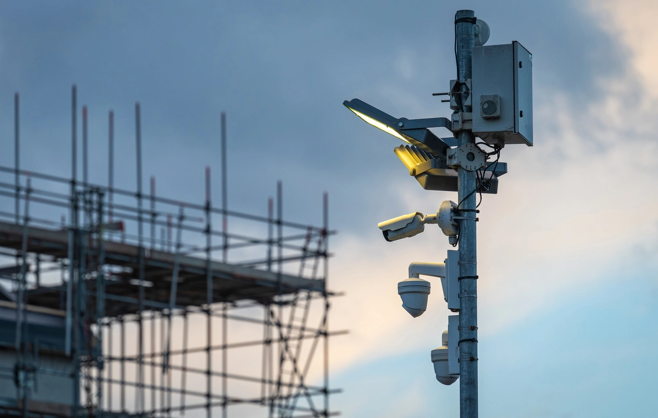 temporary workplace security camera rental for short term project site