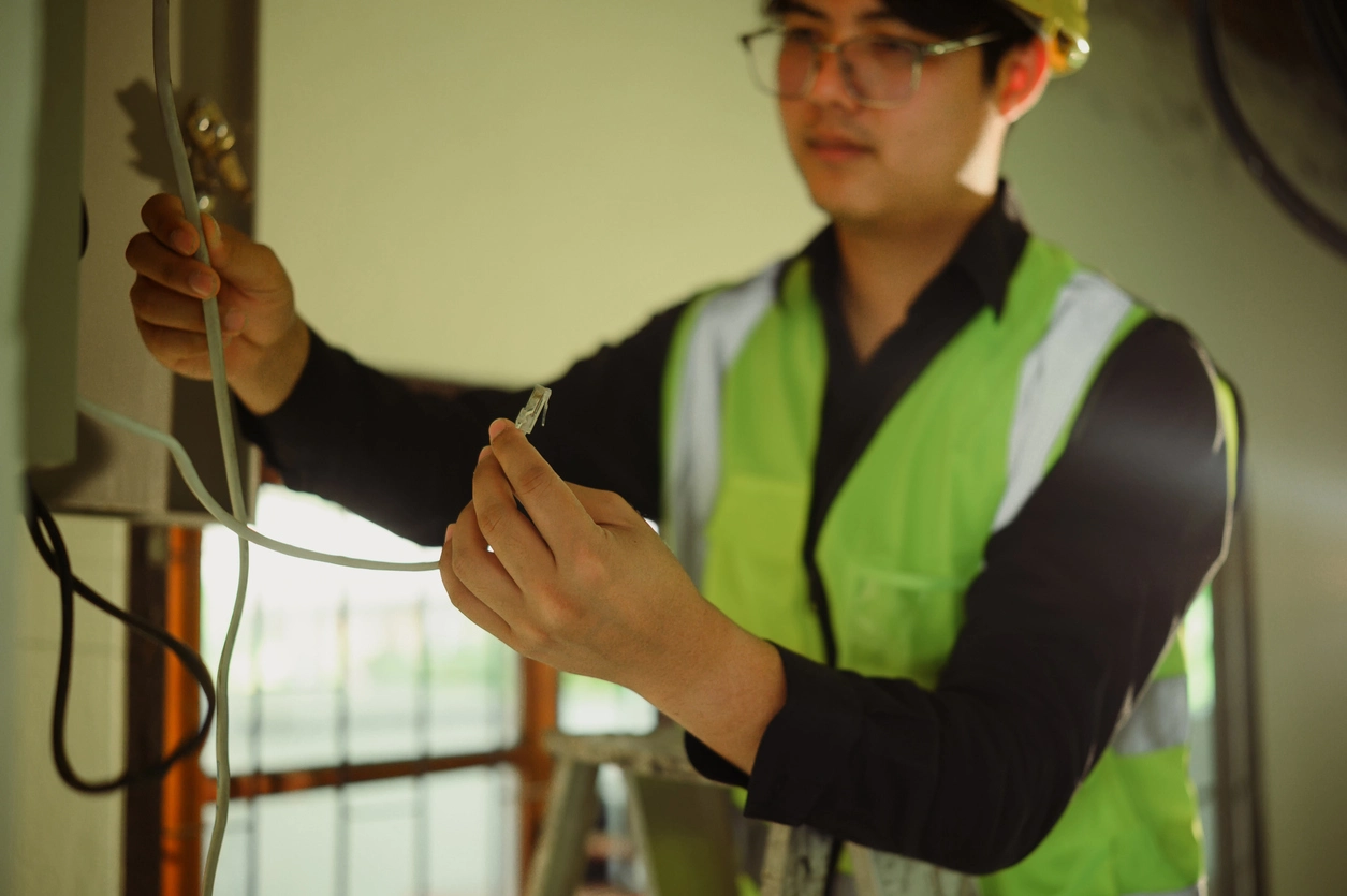 structured network infrastructure supporting cloud-connected security cameras